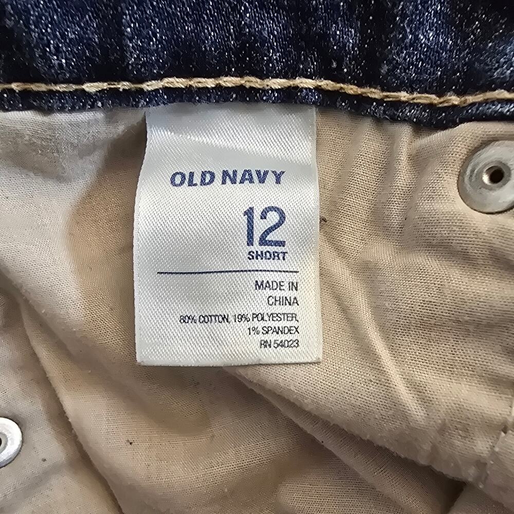 Old Navy The Diva Flare Jeans Size 12 Stretch Boho Retro Y2K Dark Wash Pristine - Picture 7 of 7